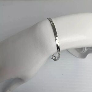 VTG UNO Herringbone flat chain sterling silver 925 Italy Bracelet 7”L  Beautiful